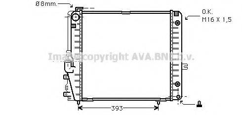 AVA QUALITY COOLING MSA2086 Радіатор, охолодження двигуна