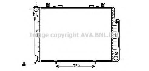 AVA QUALITY COOLING MSA2144 Радіатор, охолодження двигуна