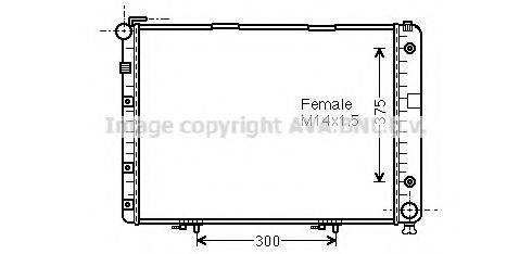 AVA QUALITY COOLING MSA2154 Радіатор, охолодження двигуна