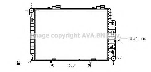 AVA QUALITY COOLING MSA2174 Радіатор, охолодження двигуна