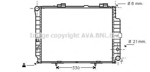 AVA QUALITY COOLING MSA2231 Радіатор, охолодження двигуна