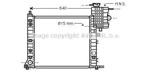 AVA QUALITY COOLING MSA2265 Радіатор, охолодження двигуна