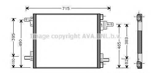 AVA QUALITY COOLING MSA5345 Конденсатор, кондиціонер