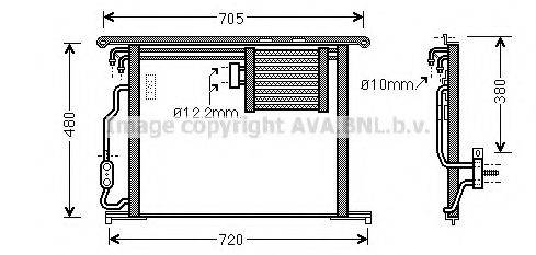 AVA QUALITY COOLING MSA5467 Конденсатор, кондиціонер