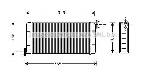 AVA QUALITY COOLING MSA6109 Теплообмінник, опалення салону