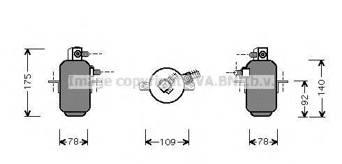 AVA QUALITY COOLING MSD081 Осушувач, кондиціонер