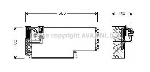 AVA QUALITY COOLING MSV269 Випарник, кондиціонер