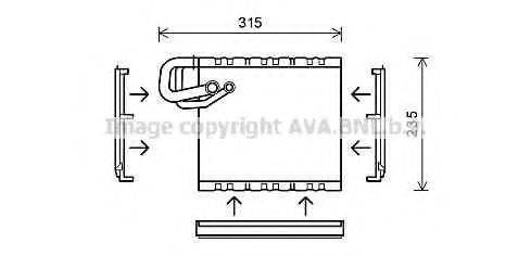 AVA QUALITY COOLING MSV550 Випарник, кондиціонер