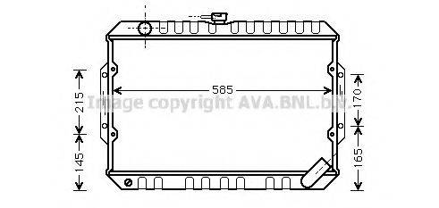 AVA QUALITY COOLING MT2066 Радіатор, охолодження двигуна