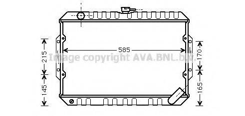 AVA QUALITY COOLING MT2072 Радіатор, охолодження двигуна