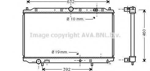 AVA QUALITY COOLING MT2101 Радіатор, охолодження двигуна