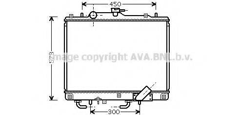 AVA QUALITY COOLING MT2156 Радіатор, охолодження двигуна