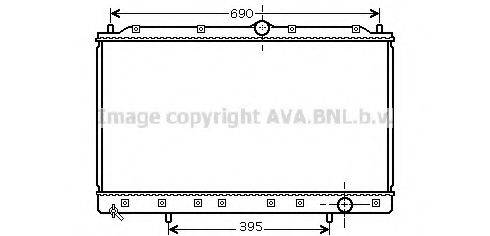 AVA QUALITY COOLING MT2175 Радіатор, охолодження двигуна