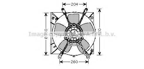 AVA QUALITY COOLING MT7506 Вентилятор, охолодження двигуна