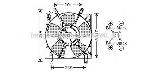 AVA QUALITY COOLING MT7515 Вентилятор, охолодження двигуна