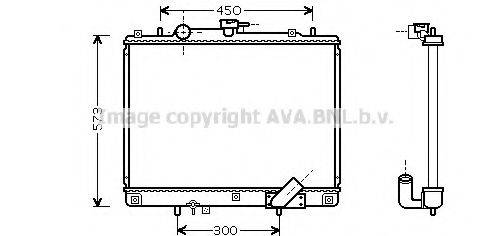 AVA QUALITY COOLING MTA2167 Радіатор, охолодження двигуна