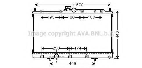 AVA QUALITY COOLING MTA2199 Радіатор, охолодження двигуна