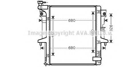 AVA QUALITY COOLING MTA2202 Радіатор, охолодження двигуна