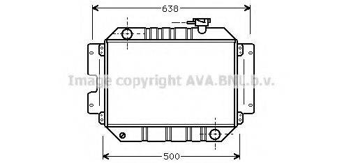 AVA QUALITY COOLING MZ2005 Радіатор, охолодження двигуна