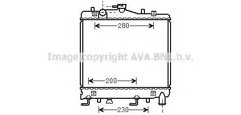 AVA QUALITY COOLING MZ2061 Радіатор, охолодження двигуна