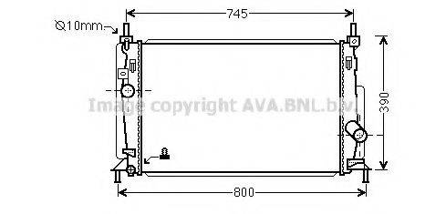 AVA QUALITY COOLING MZ2237 Радіатор, охолодження двигуна