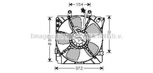 AVA QUALITY COOLING MZ7512 Вентилятор, охолодження двигуна