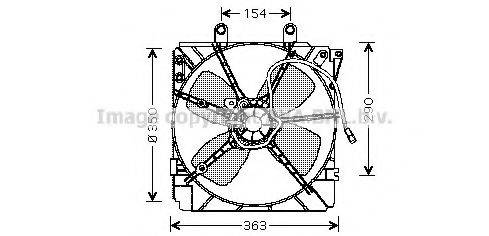 AVA QUALITY COOLING MZ7518 Вентилятор, охолодження двигуна