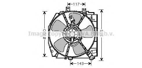 AVA QUALITY COOLING MZ7521 Вентилятор, охолодження двигуна