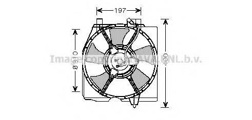 AVA QUALITY COOLING MZ7534 Вентилятор, охолодження двигуна