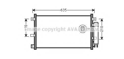 AVA QUALITY COOLING MZA5238D Конденсатор, кондиціонер