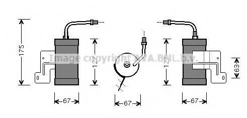 AVA QUALITY COOLING MZD165 Осушувач, кондиціонер