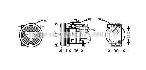 AVA QUALITY COOLING MZK198 Компресор, кондиціонер