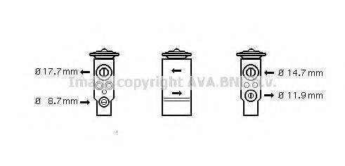 AVA QUALITY COOLING OL1347 Розширювальний клапан, кондиціонер