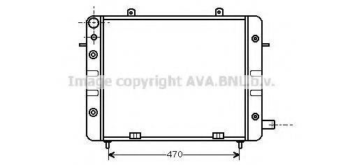 AVA QUALITY COOLING OL2084 Радіатор, охолодження двигуна