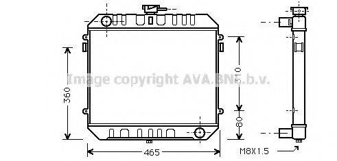 AVA QUALITY COOLING OL2095 Радіатор, охолодження двигуна