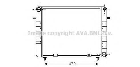 AVA QUALITY COOLING OL2100 Радіатор, охолодження двигуна