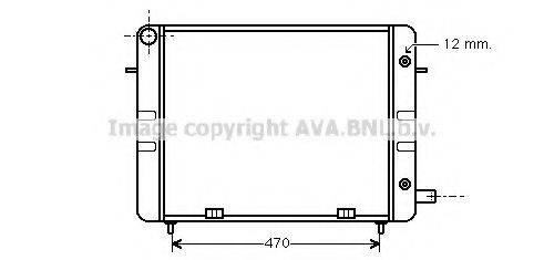 AVA QUALITY COOLING OL2104 Радіатор, охолодження двигуна