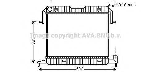 AVA QUALITY COOLING OL2105 Радіатор, охолодження двигуна