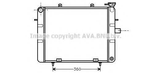 AVA QUALITY COOLING OL2124 Радіатор, охолодження двигуна