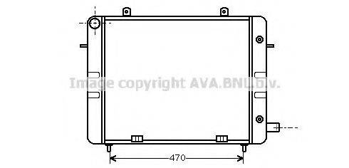 AVA QUALITY COOLING OL2158 Радіатор, охолодження двигуна