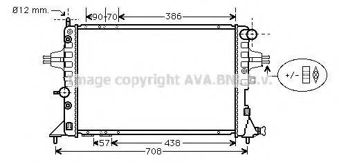 AVA QUALITY COOLING OL2253 Радіатор, охолодження двигуна