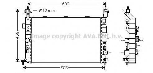 AVA QUALITY COOLING OL2348 Радіатор, охолодження двигуна