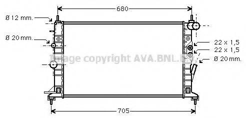 AVA QUALITY COOLING OL2359 Радіатор, охолодження двигуна