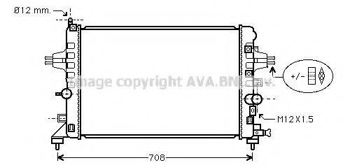 AVA QUALITY COOLING OL2363 Радіатор, охолодження двигуна