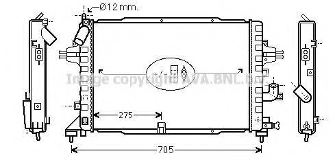 AVA QUALITY COOLING OL2383 Радіатор, охолодження двигуна