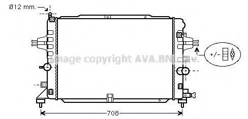 AVA QUALITY COOLING OL2490 Радіатор, охолодження двигуна