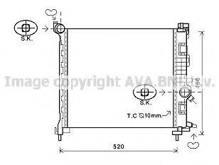 AVA QUALITY COOLING OL2562 Радіатор, охолодження двигуна