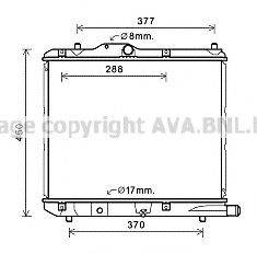 AVA QUALITY COOLING OL2590 Радіатор, охолодження двигуна