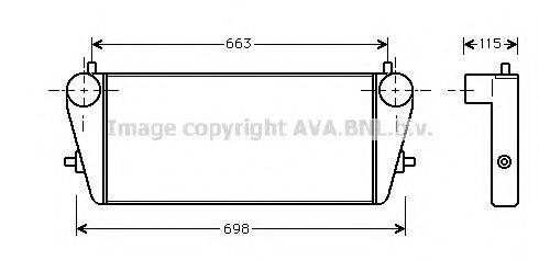 AVA QUALITY COOLING OL4189 Інтеркулер