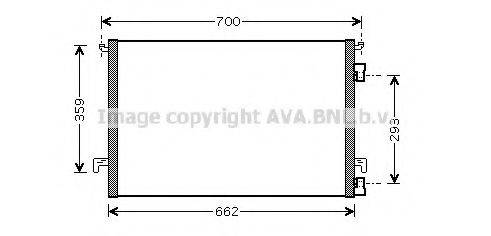 AVA QUALITY COOLING OL5334 Конденсатор, кондиціонер